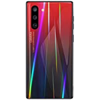 Fanxwu Funda Compatible con Samsung Galaxy A70 Caso Brillar Gradiente Vidrio Templado Silicona Dura TPU Case Anti…